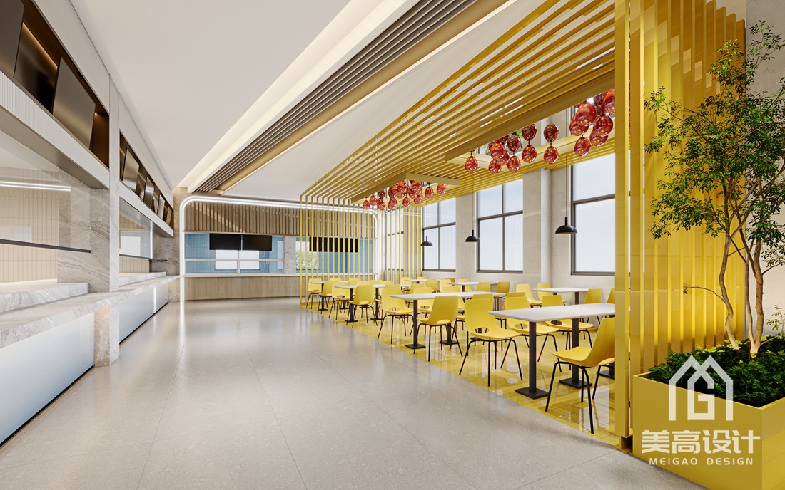 广州体育学院-高校食堂餐厅设计效果图4