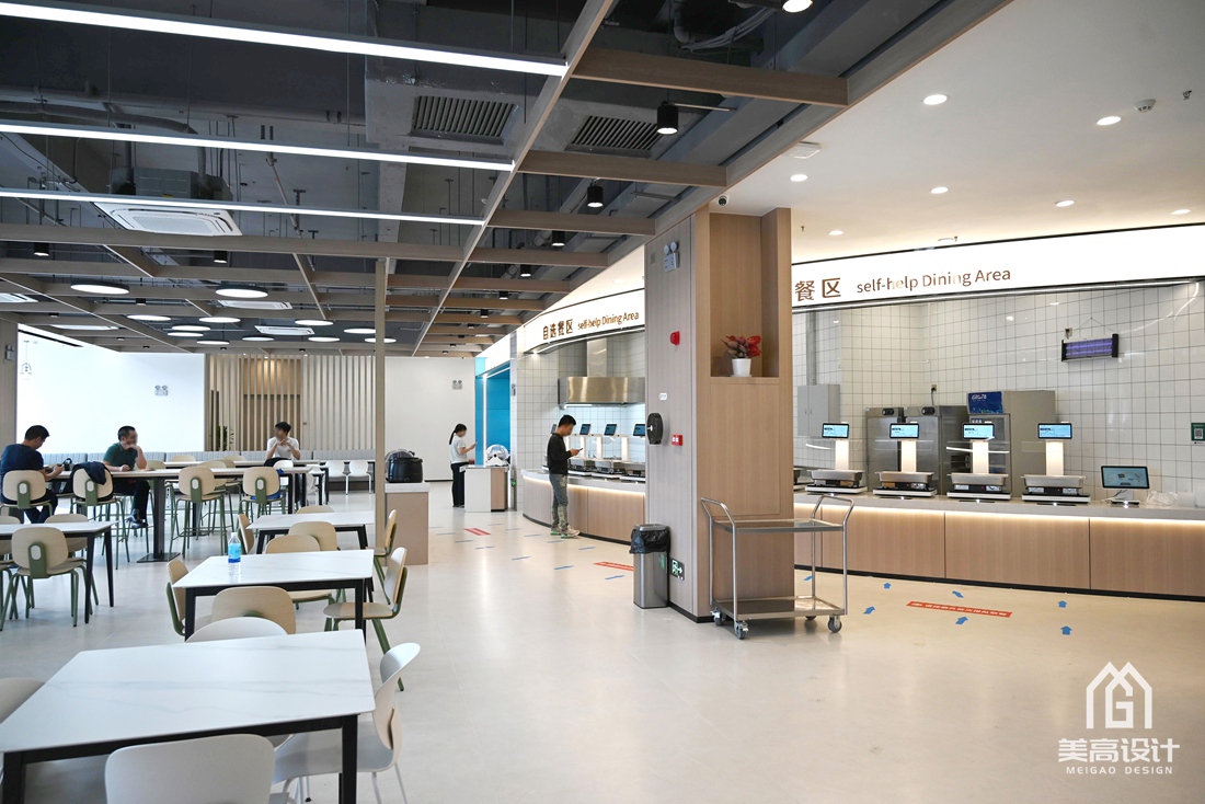 零壹科技园员工食堂设计完工实景照