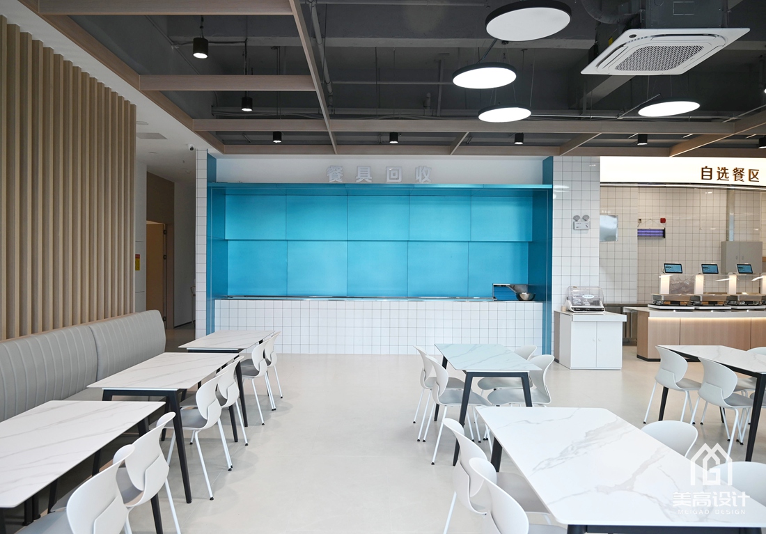 零壹科技园员工食堂设计完工实景照