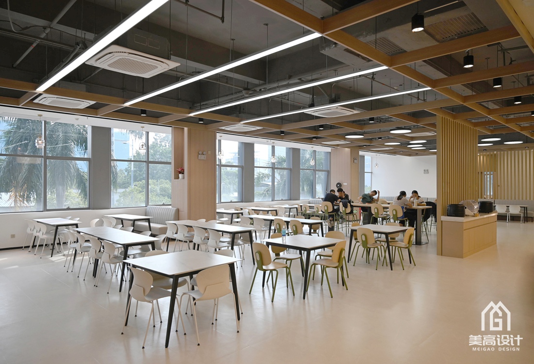 零壹科技园员工食堂设计完工实景照