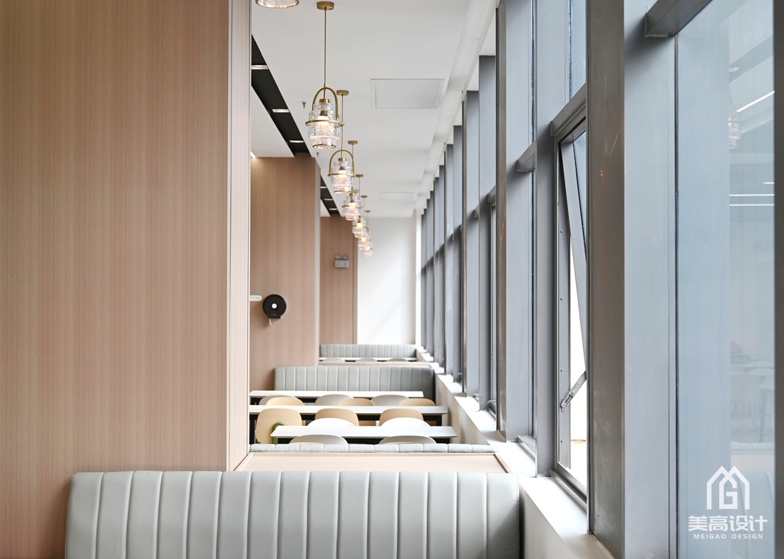 零壹科技园员工食堂设计完工实景照