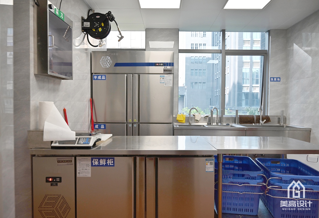 零壹科技园员工食堂后厨设计完工实景照