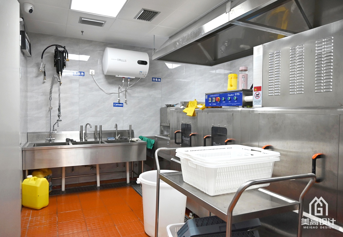 零壹科技园员工食堂后厨设计完工实景照