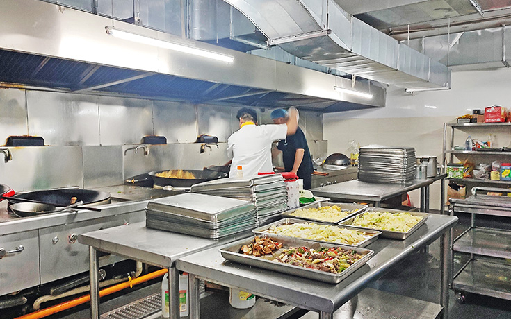 天创时尚员工餐厅厨房设备设计实景案例