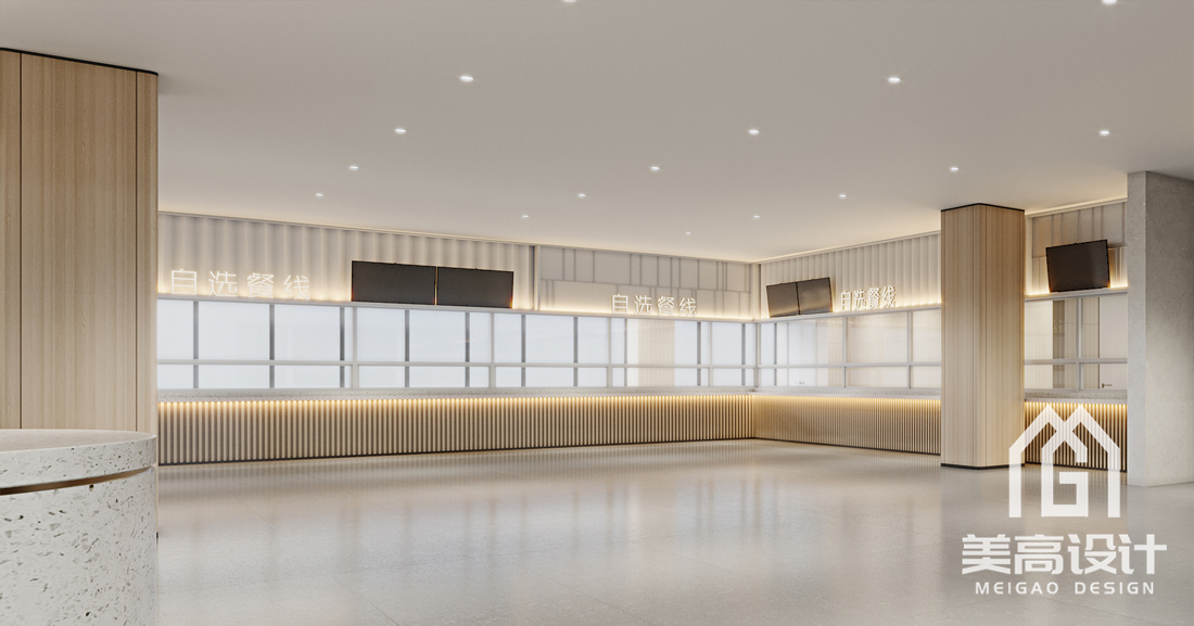 企业员工食堂装修设计效果图