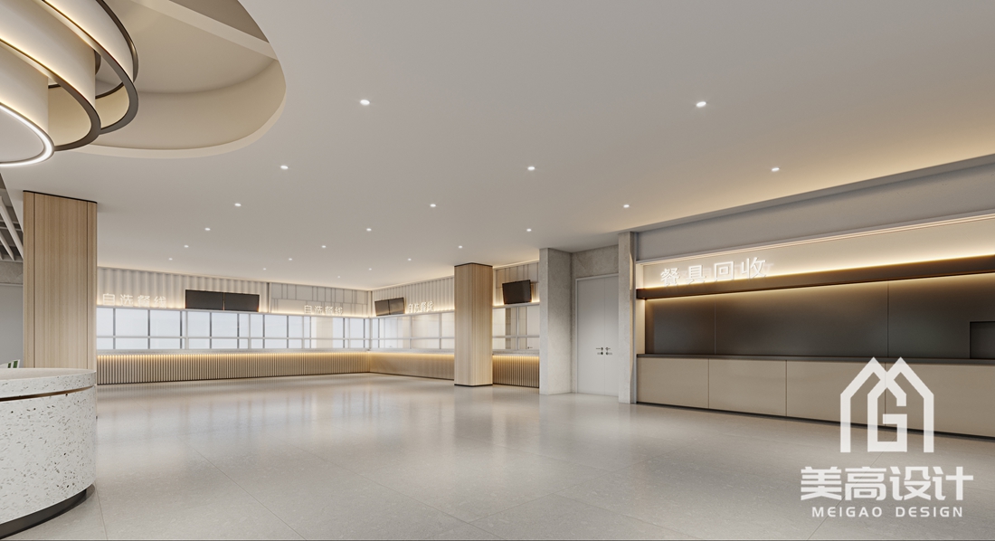 企业员工食堂装修设计效果图