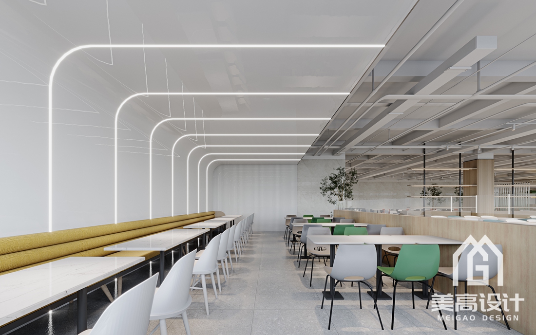 企业员工食堂装修设计效果图