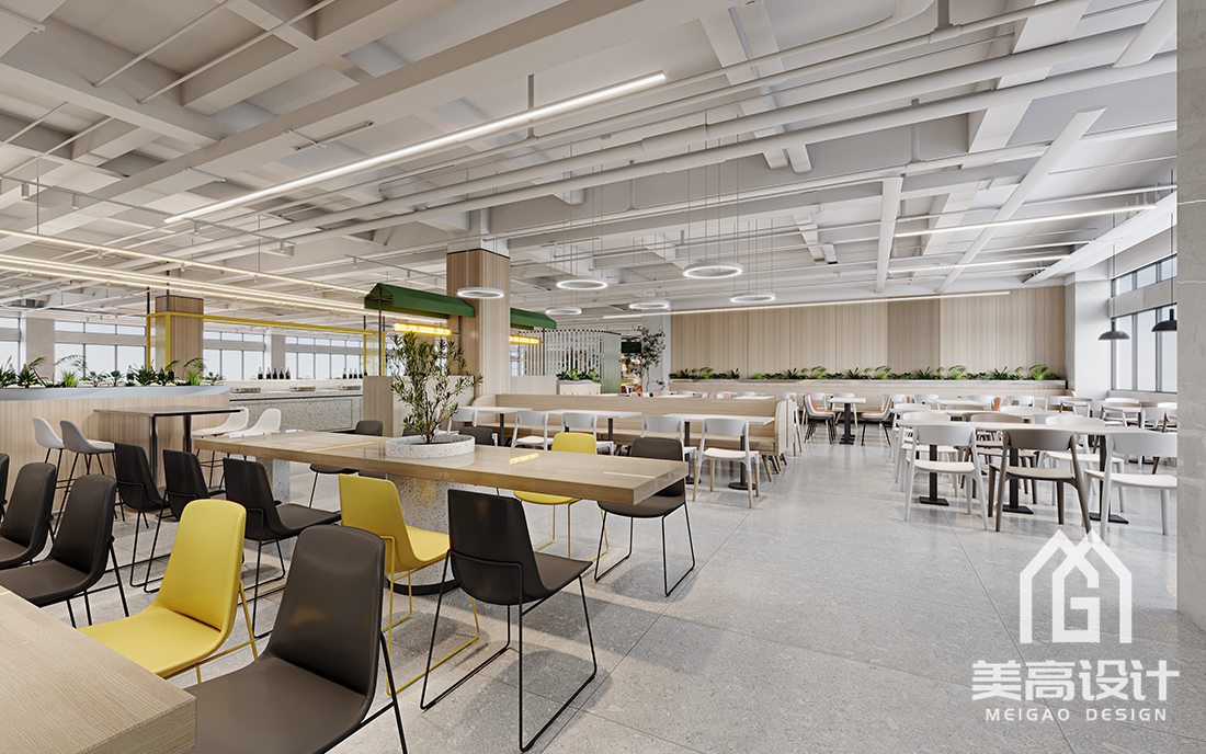 企业员工食堂装修设计效果图