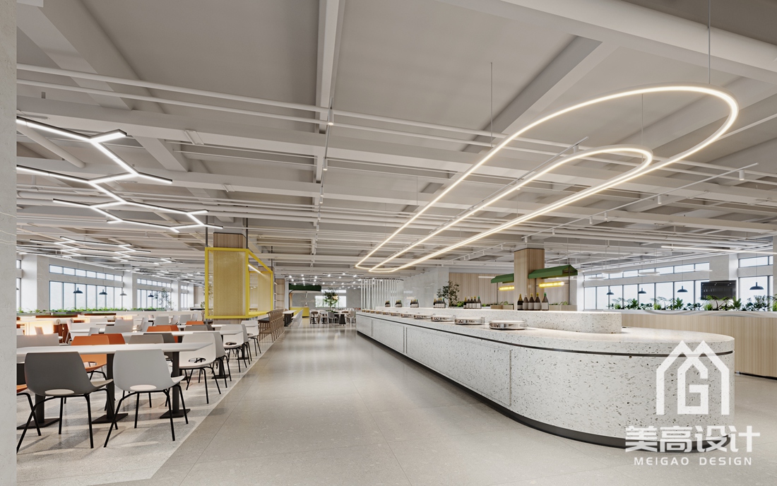 企业员工食堂装修设计效果图