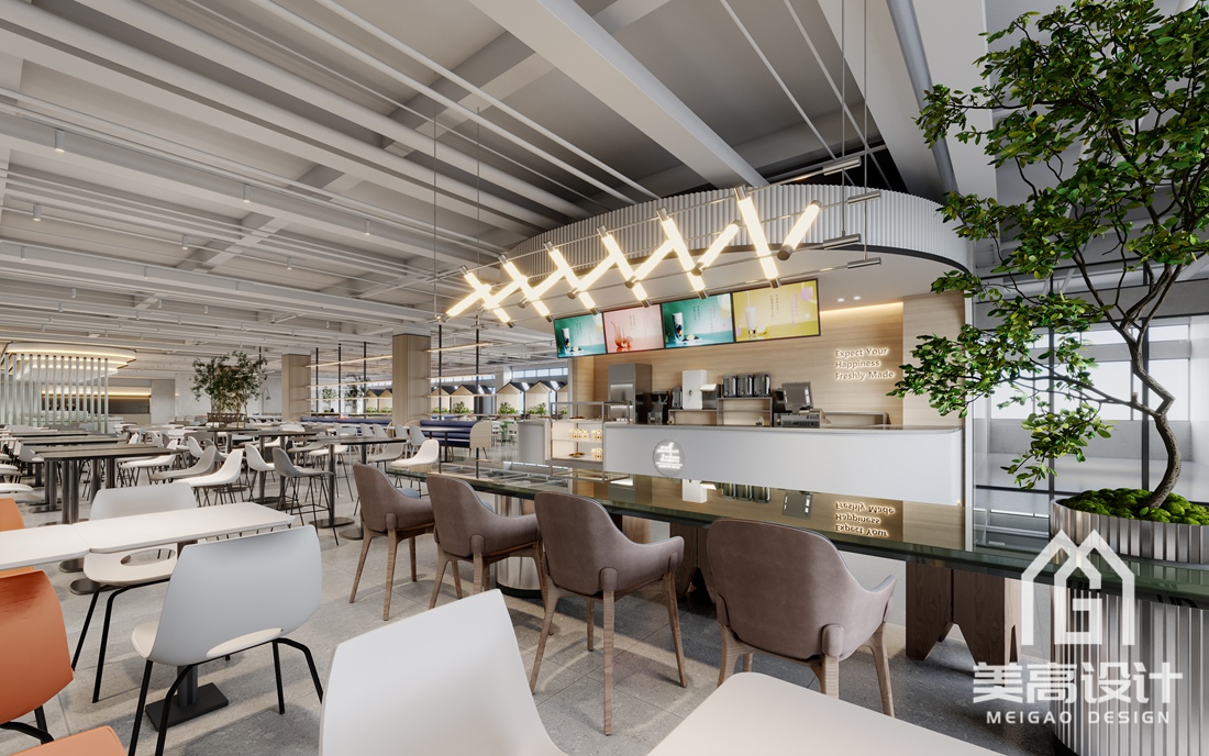 企业员工食堂装修设计效果图