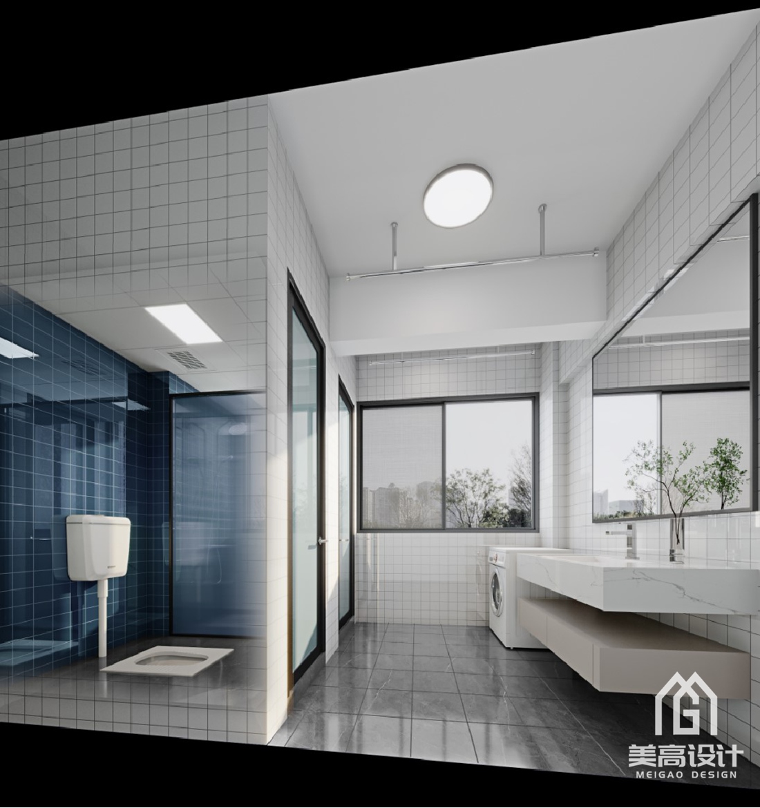 依顿电子 7686㎡配套宿舍楼设计-宿舍卫生间效果图1.jpg