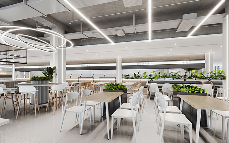 世界500强-美的集团青春+员工餐厅设计