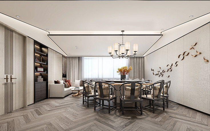 古色古调-广东医保局单位食堂装修案例