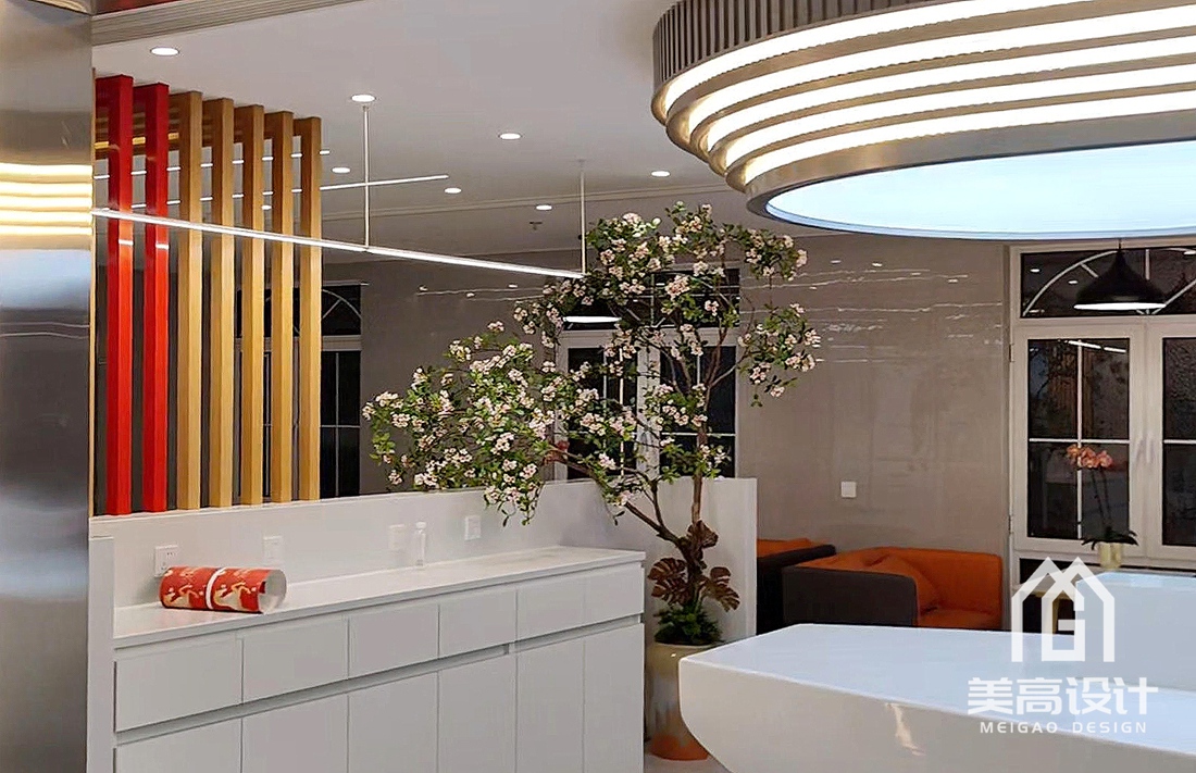 津药达仁堂·员工餐厅装修设计完工实景照