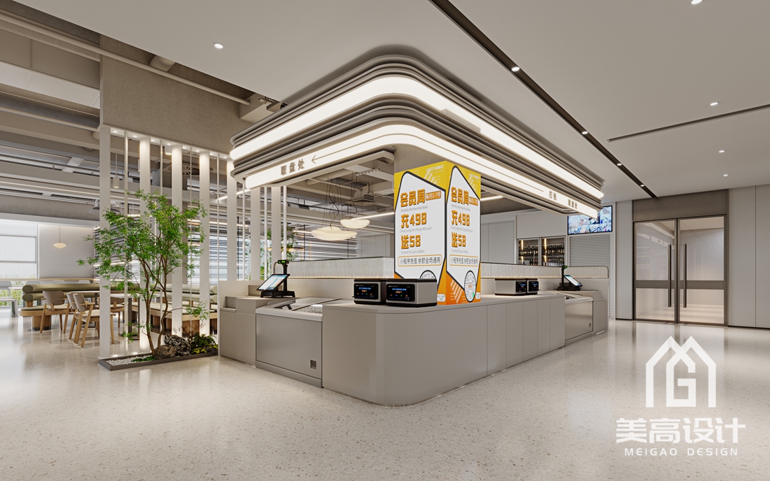 工厂食堂装修设计-入口