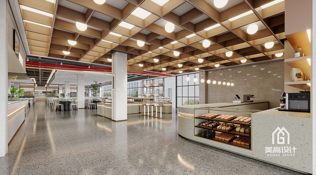 企业配套空间设计效果图_蛋糕店