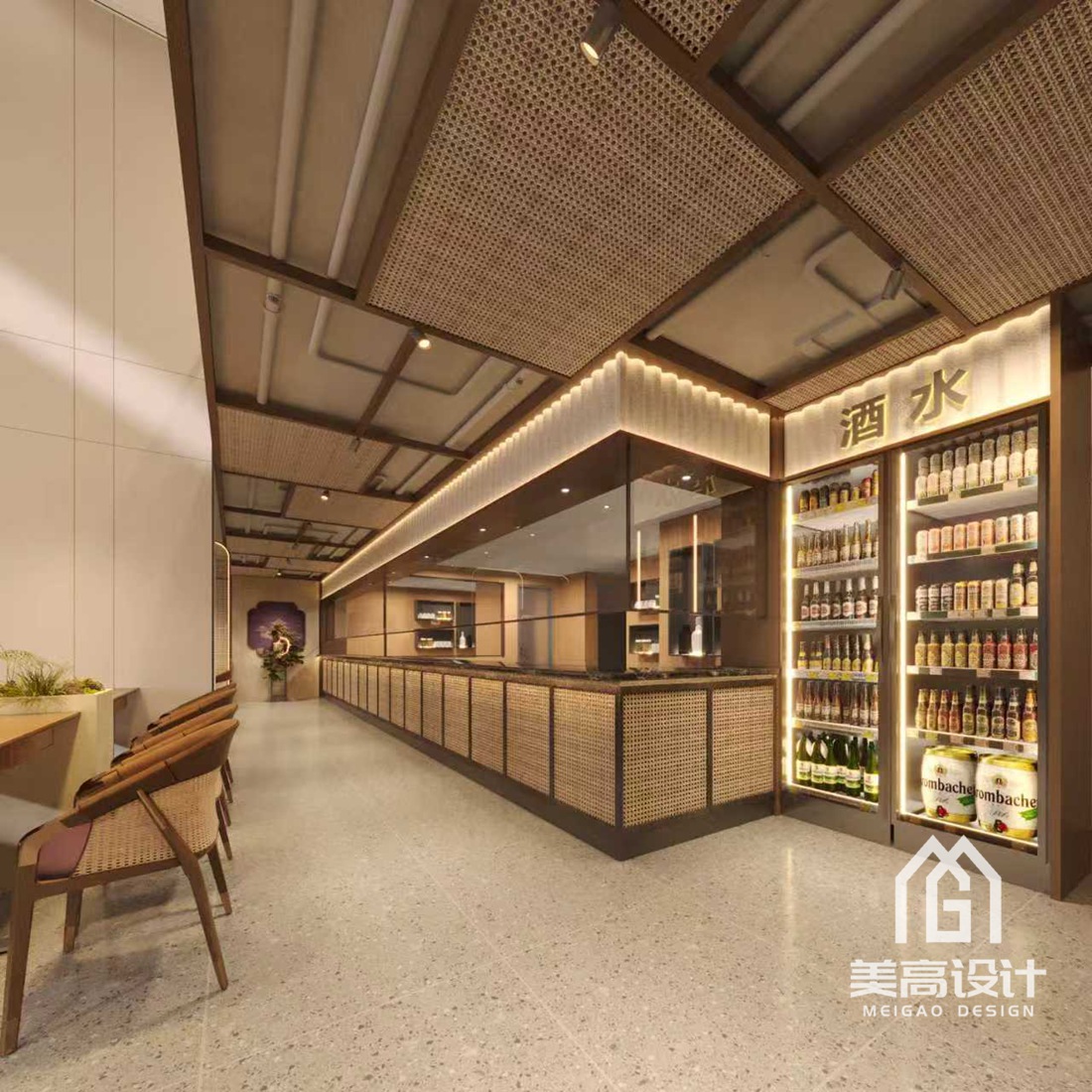 豫来豫有烩面小馆餐饮店设计案例效果图