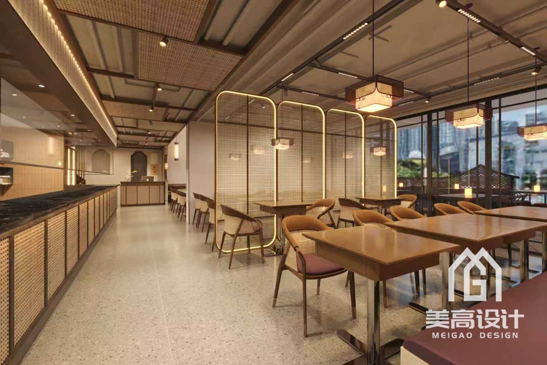 豫来豫有烩面小馆餐饮店设计案例效果图