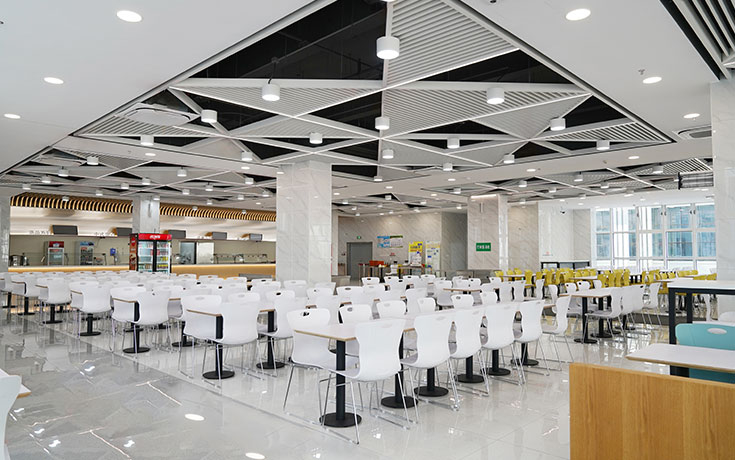 公牛集团员工餐厅装修 | 现代企业食堂实景案例