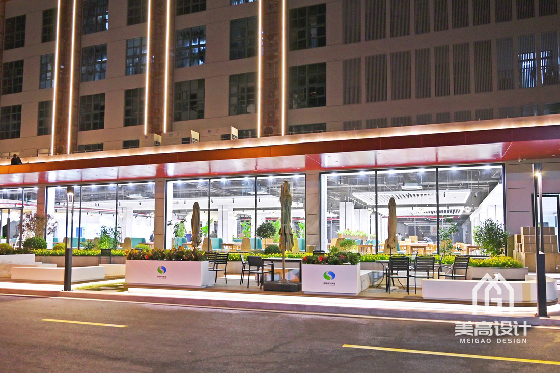 企业员工食堂装修实景照