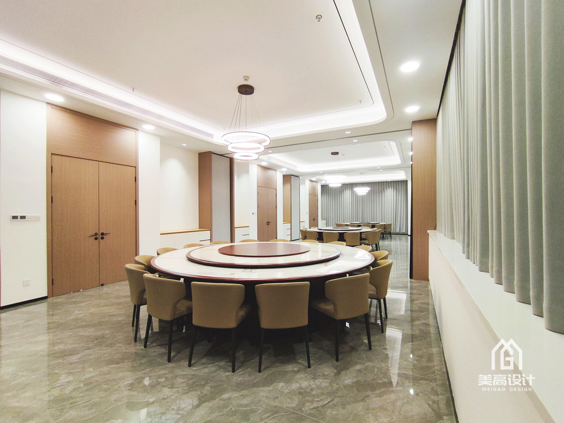 公牛集团员工食堂装修实景图