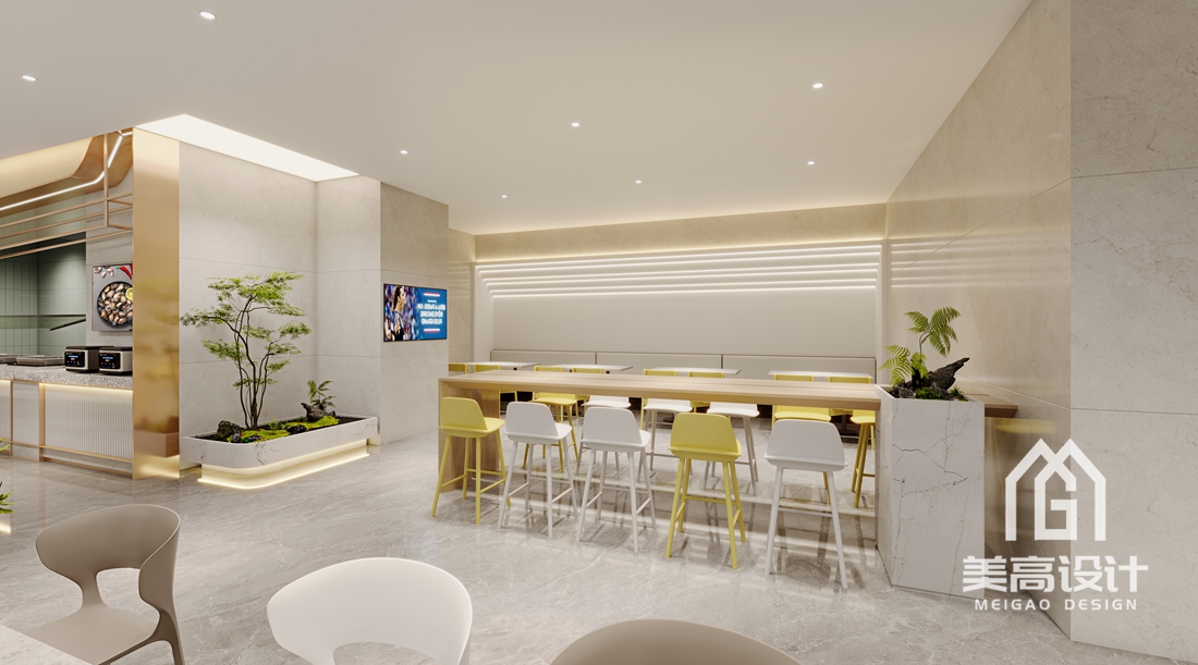 深圳四季酒店员工餐厅装修效果图