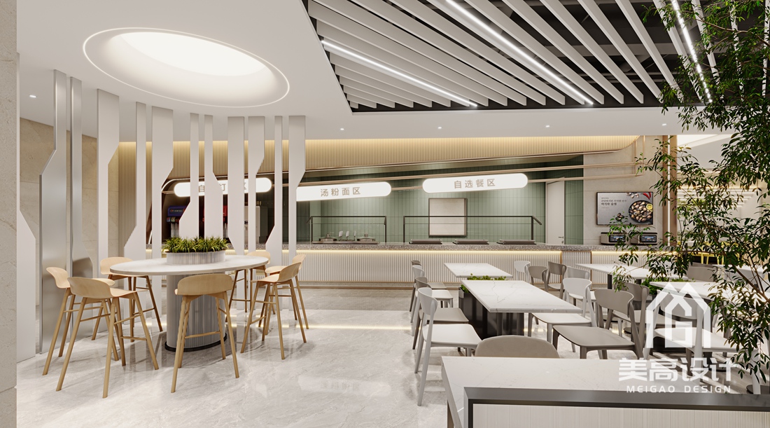 深圳四季酒店员工餐厅装修效果图