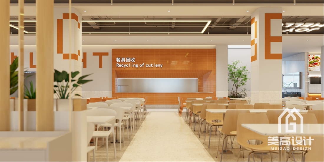 阳光学院滨海校区 7 号楼食堂设计-一楼